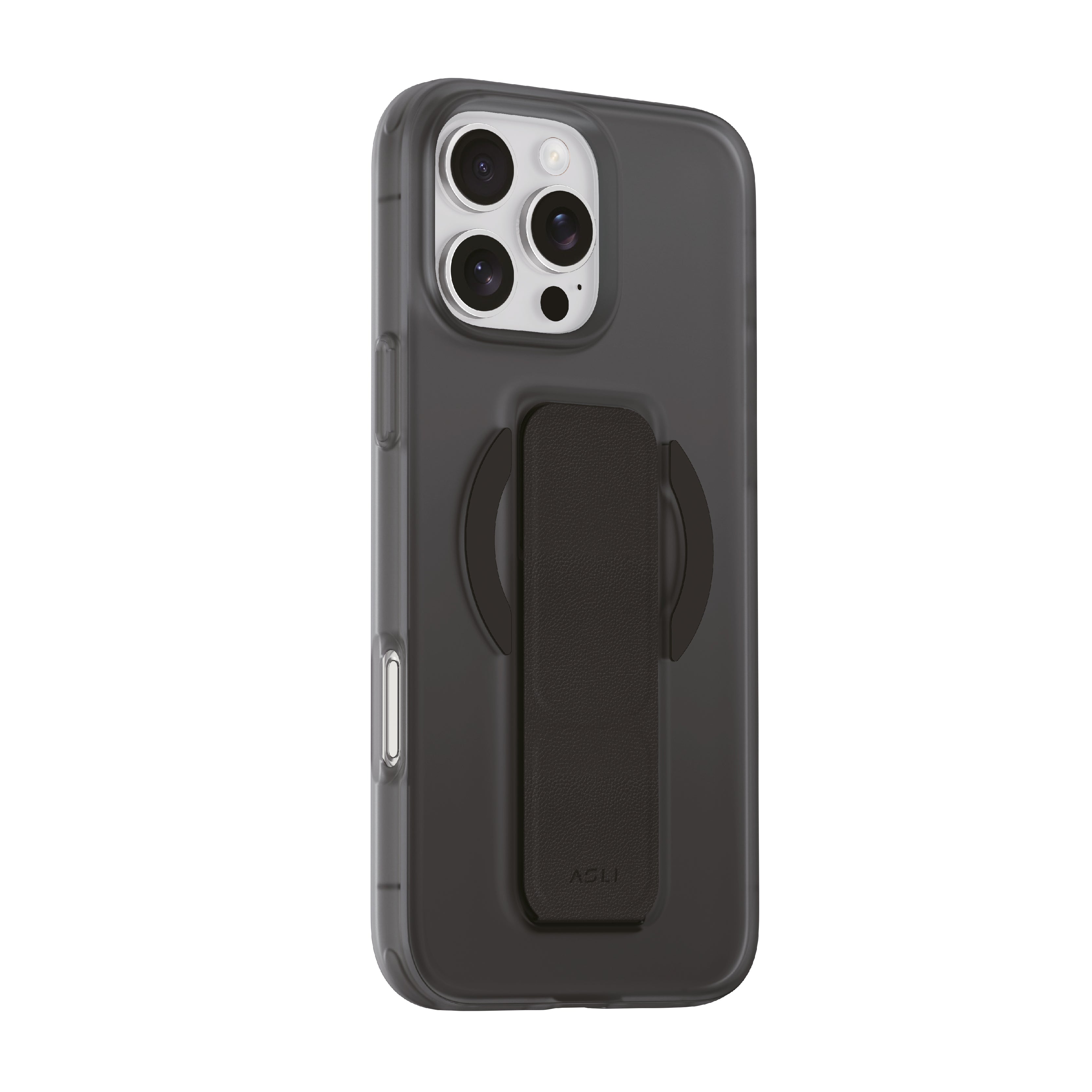 Asli Global Gravitas iPhone 15 Pro Max MagLeather MagSafe With Grip & Stand Case |Black Asli Global Gravitas iPhone 15 Pro Max MagLeather MagSafe With Grip & Stand Case |Black